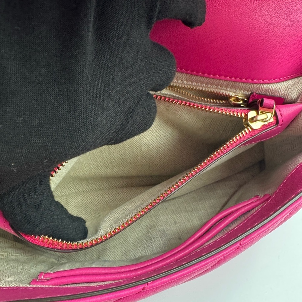 Tory Burch Pink Quilted Shoulder Bag | Good Condition - Picture 13 of 17